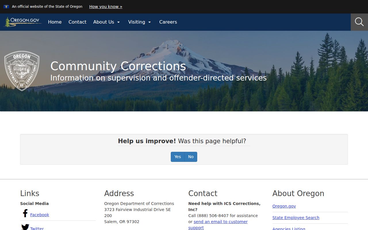 Rufus criminal records and Oregon community corrections