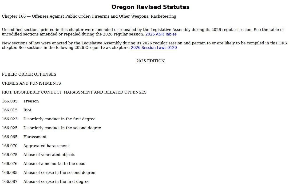 Sherman County sex offender lawful use and Oregon law