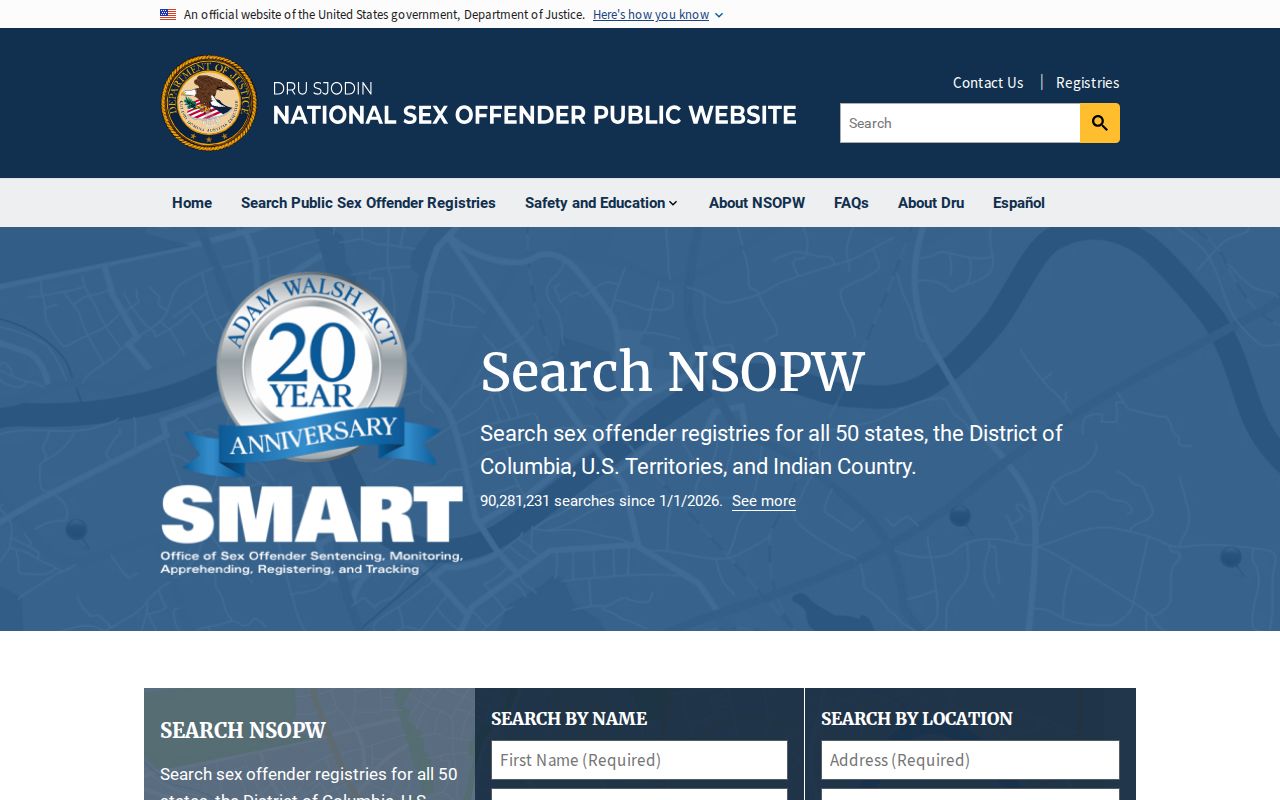 Sherman County sex offender national registry search